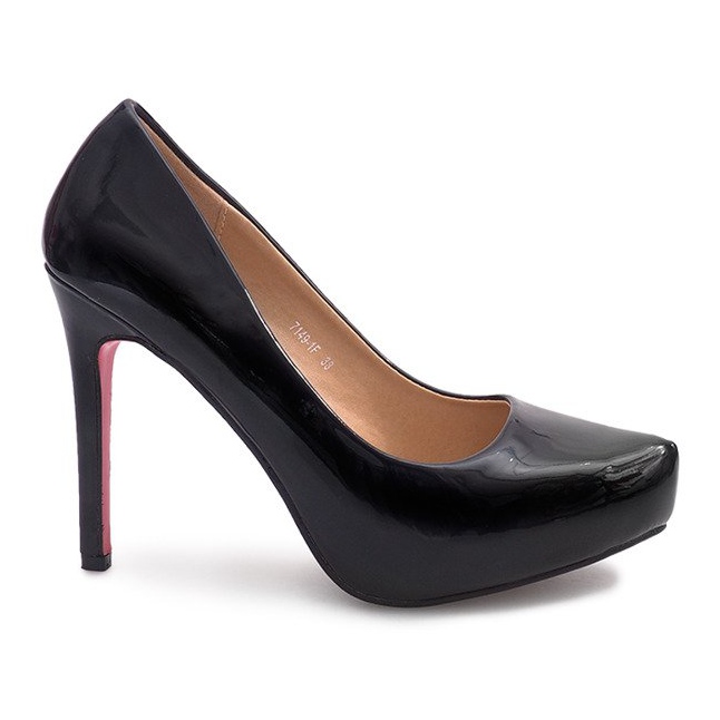 Lakirane igle na platformi 7149-F crne boje crno