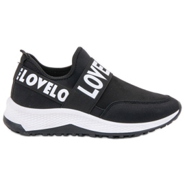 SHELOVET Klizne cipele od antilopa crna