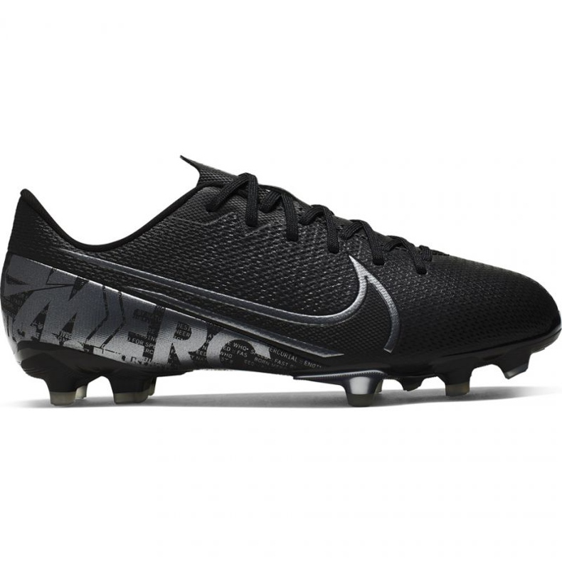 Nike Mercurial Vapor 13 Academy FG / MG Jr AT8123 001 nogometne cipele crne crno crno