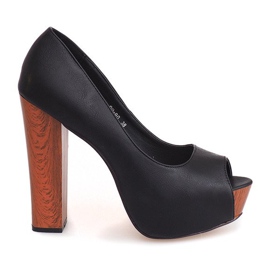 Otvorite pumpe na šipki 99-90 crne boje crno