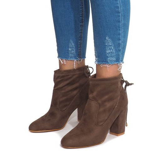 Čizme od antilopa na post 88-45 kaki raznobojna zelena