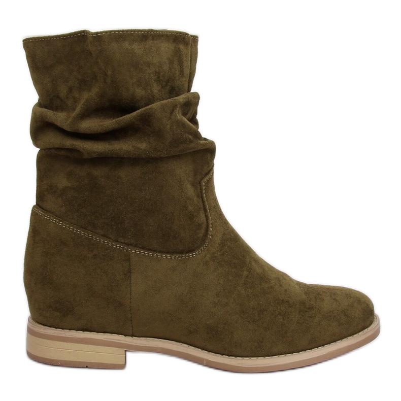 Zelene čizme na skrivenom klinu NC838 Green zelena