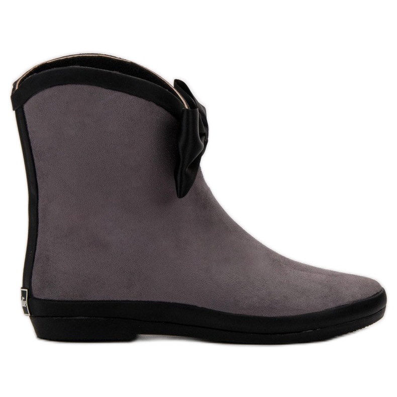 Kylie Suede Wellies With A Mant siva