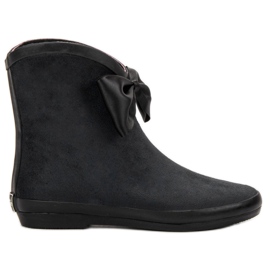 Kylie Suede Wellies With A Mant crna