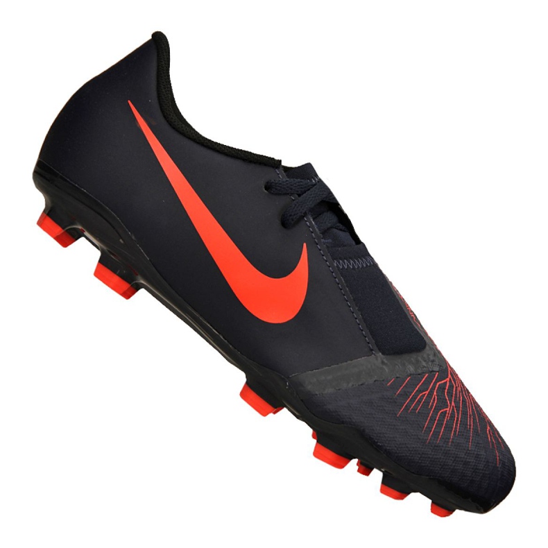Nike Jr Phantom Vnm Academy Fg Jr AO0362-440 nogometne cipele crno crno