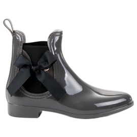 Kayla Galoše s lukom crna siva