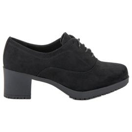 Primavera Čizme na vezicu na postu crno