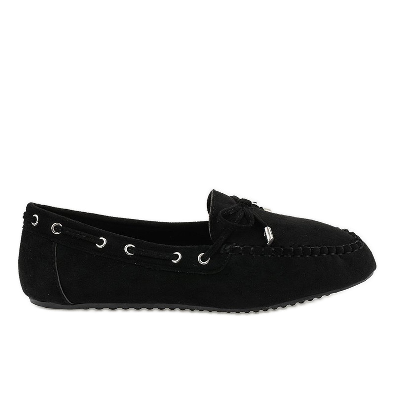 Crne mokasine balerine s mašnom XW9100 crno