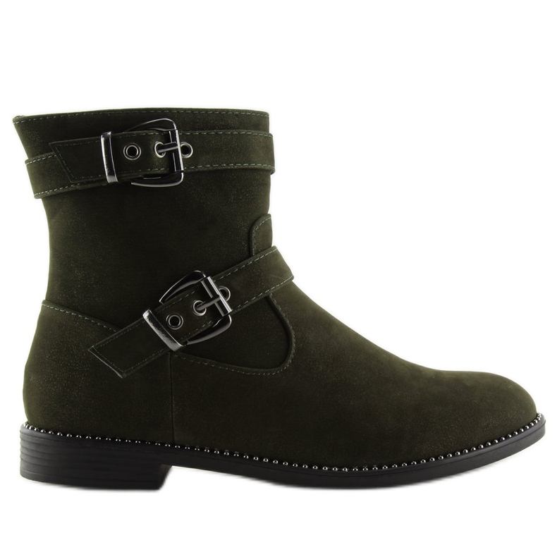 Zelene ravne čizme MB188-266 Zelene zelena