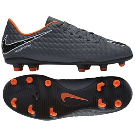 Sive nogometne cipele Nike Hypervenom Phantom Iii Club Fg Jr AH7290-081 višebojan siva