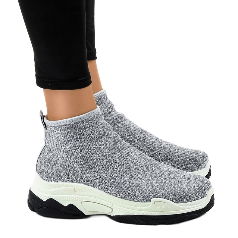 Sive sportske cipele s elastičnom trakom LA33P siva