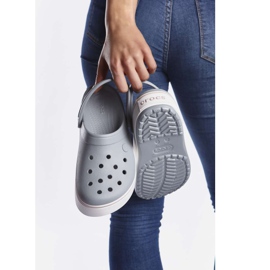 Crocs Crocband platforma začepljuje 04M svijetlosiva ruža
