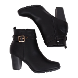 Crne čizme s visokim potpeticama F169 Crna