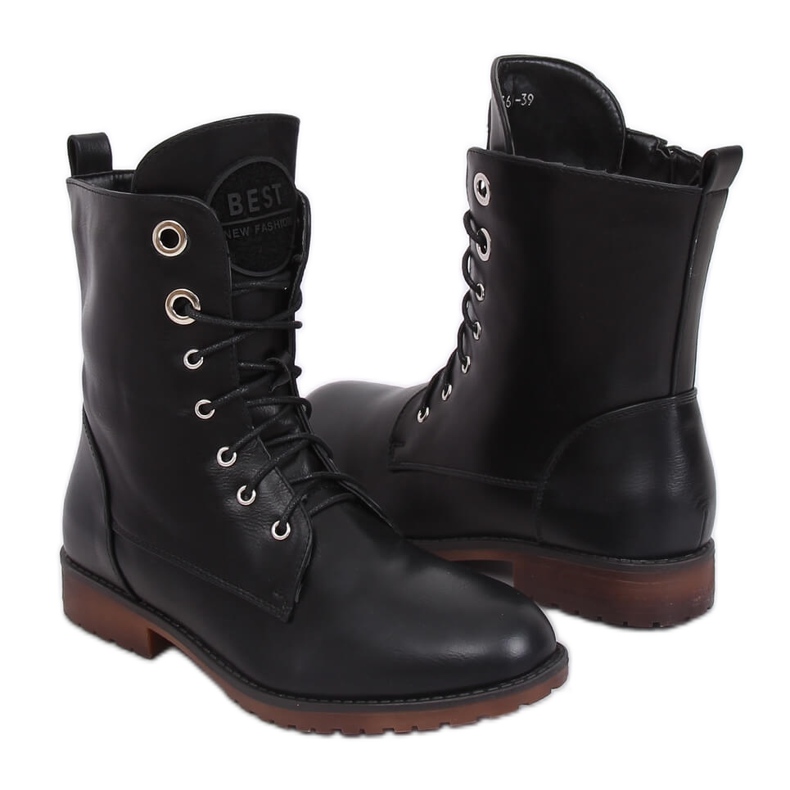 Crne Radne čizme W361 Crne crno