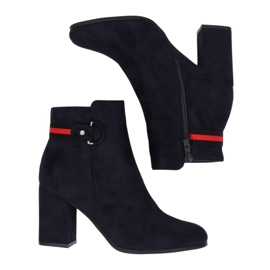 Tamnoplave čizme s visokim potpeticama NC923 Navy tamnoplava