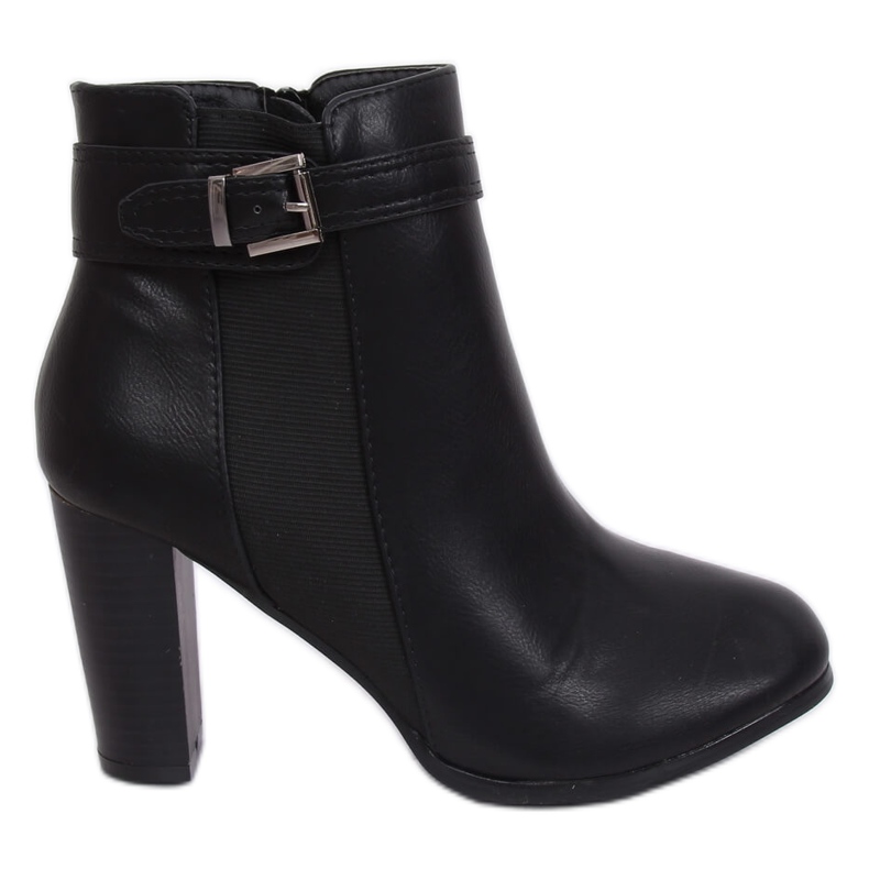 Crne čizme s visokim potpeticama F815-2 Crne crno