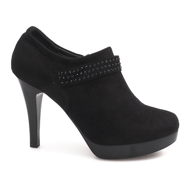 Elegantne čizme na visoku petu 9214-1 crne crno
