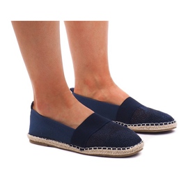 Ažurne tenisice Espadrilles 188-38 Navy Blue tamnoplava