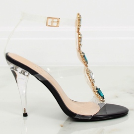 Crne sandale na crnoj KSL701 crne II-GAT