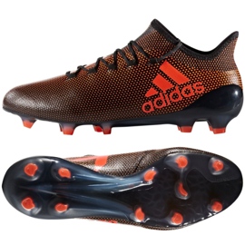 Cipele adidas X 17.1 Fg M S82288 crne i crvene višebojan crna