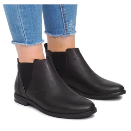 Crne čizme s gumicom 951-PA crna