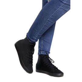Visoke tenisice Lycra B113B Crna