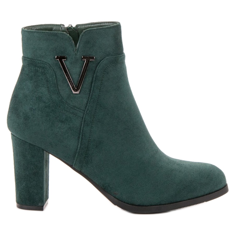 Vinceza Čizme od antilopa na šanku zelena