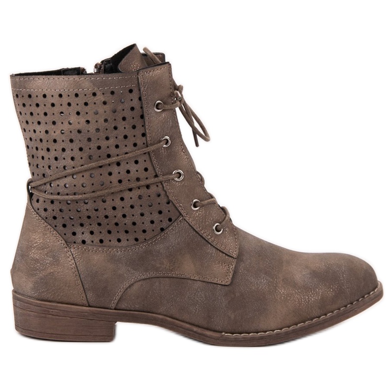 Groto Gogo Modne zavezane čizme zelena