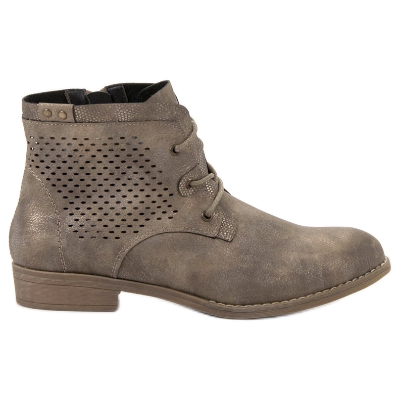 Groto Gogo Ažurirane čizme od hakija raznobojna zelena