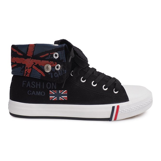 Crne visoke tenisice 1510-1 crno