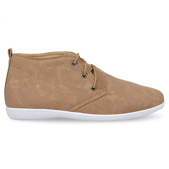 Visoke elegantne cipele 3569 Camel smeđa