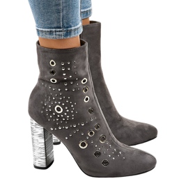 Sive antilop čizme na stupu AE28P siva