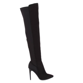 Crne čizme na čiodu 0H010 Crne crna