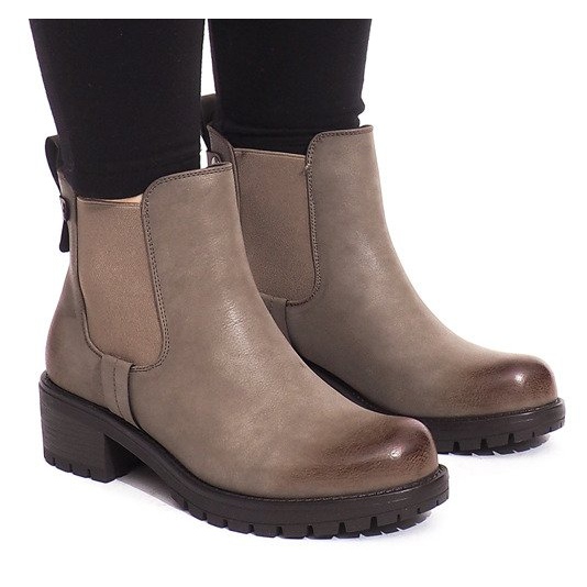 Tople čizme BH56-KB Khaki raznobojna zelena