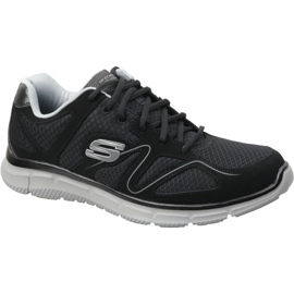 Skechers Satisfaction M 58350-BKGY Cipele crna
