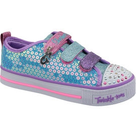 Skechers Twinkle Lite Jr 20062L-TQMT plave cipele plava višebojan