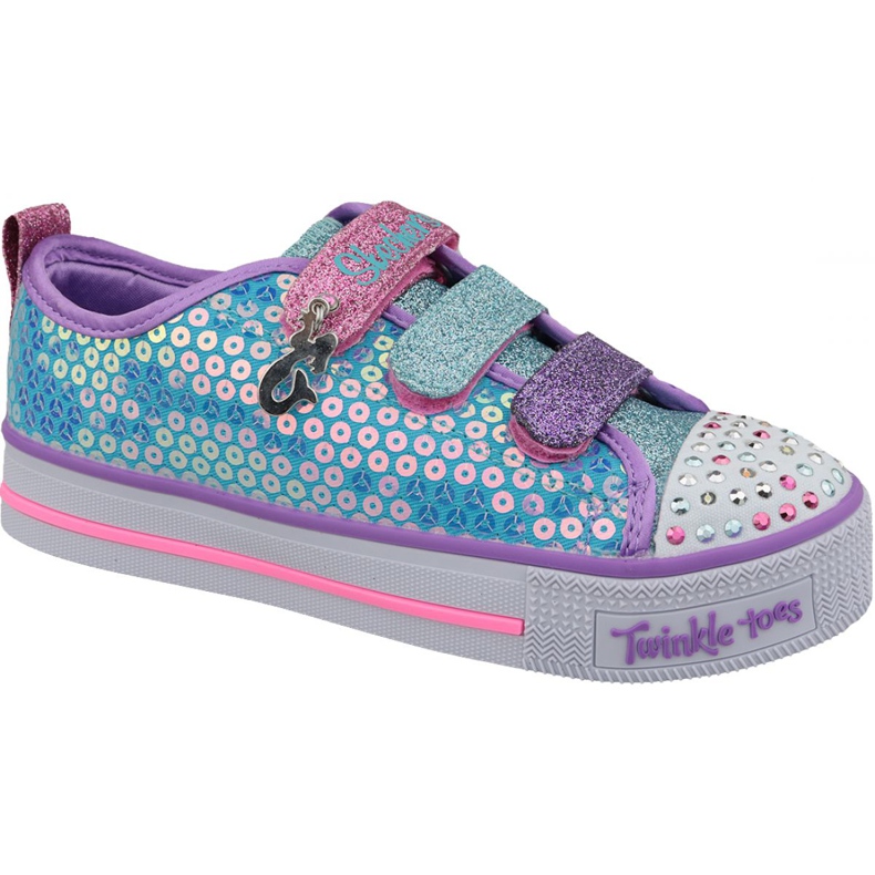 Skechers Twinkle Lite Jr 20062L-TQMT plave cipele plava raznobojna