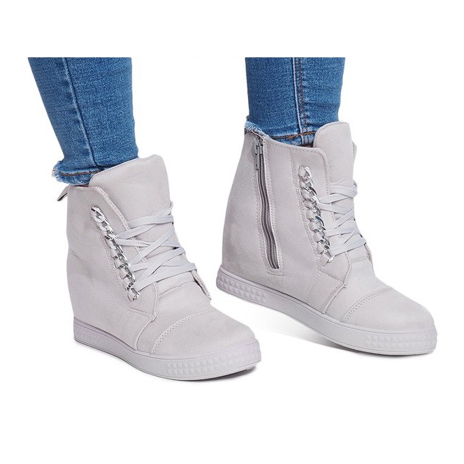 Tenisice na klin 1867 siva