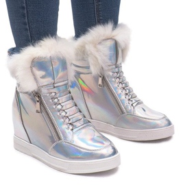 Tople srebrne tenisice R-99 siva