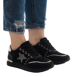 Crne sportske tenisice sa zvjezdicom XSM101-19 crna