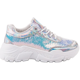 Marquiz Sportska obuća sa šljokicama siva