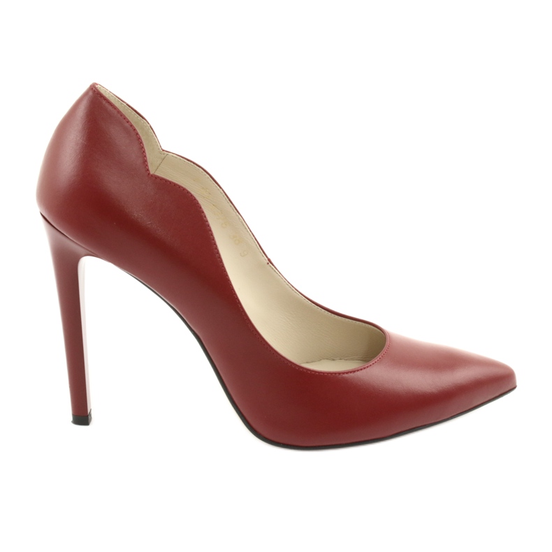 Crvene pumpe na peti Anis 4376 crvena