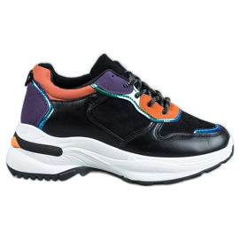 SHELOVET Ležerne tenisice crna