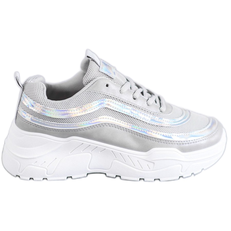 SHELOVET Svijetlosive sportske cipele siva