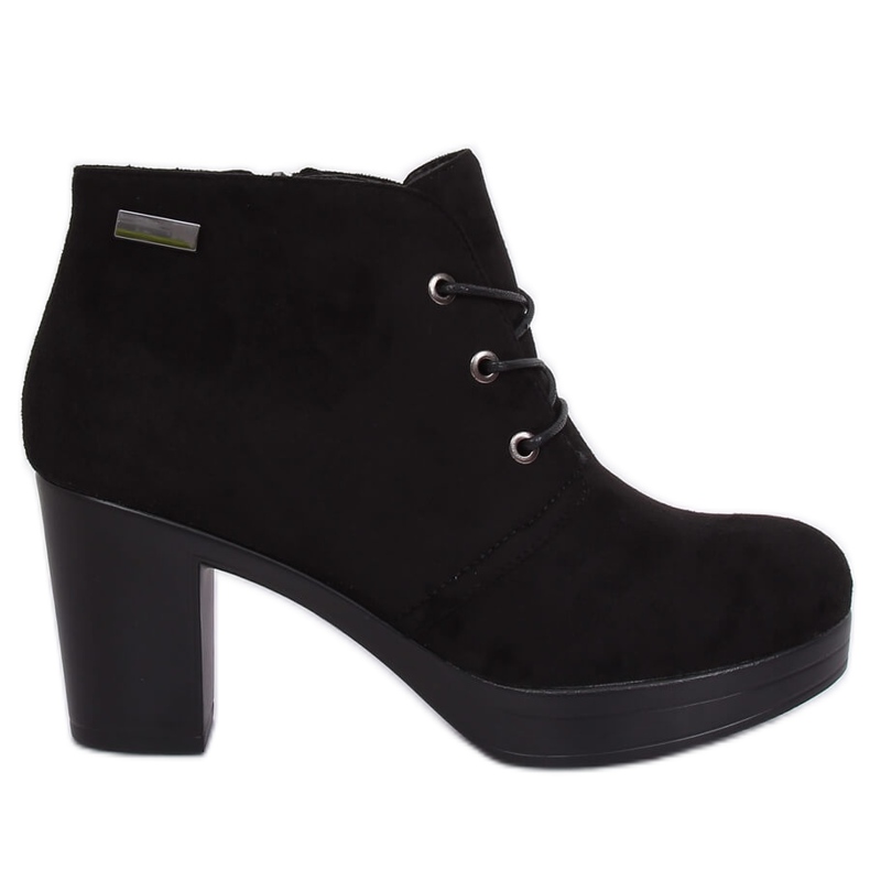 Crne cipele s visokim potpeticama 8B883 Crne crno