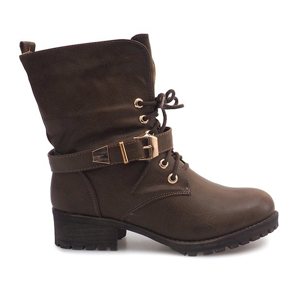 Workery 6616 Khaki čizme zelena