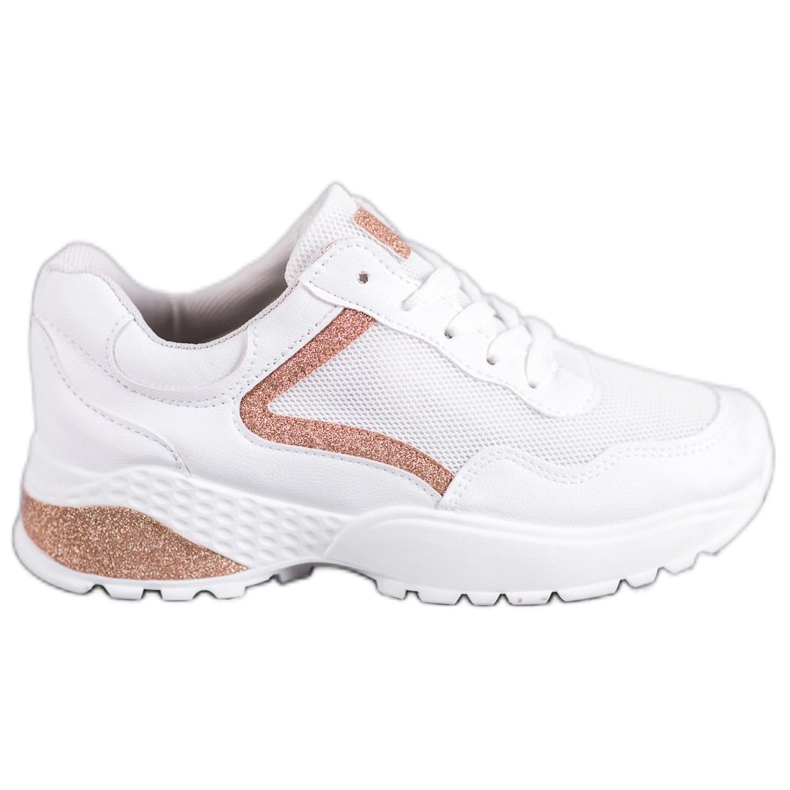 SHELOVET Sportska obuća sa sjajem bijela