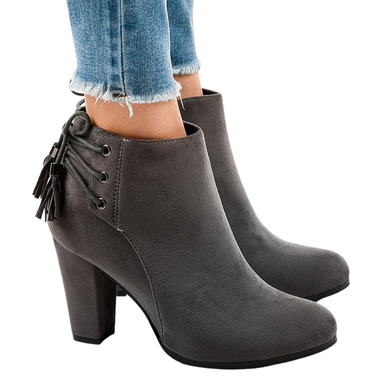 Sive antilop čizme na stupu JA75 siva