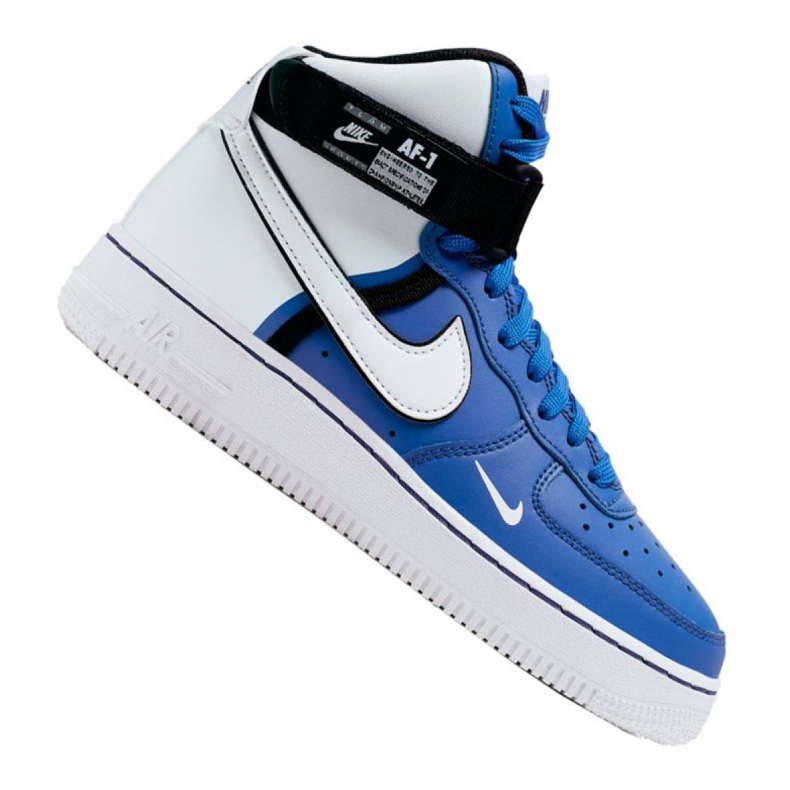 Bijelo-plave cipele Nike Air Force 1 High LV8 2 Jr CI2164-400 bijela plava