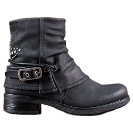 SHELOVET Radnici s ukrasnom kopčom crna